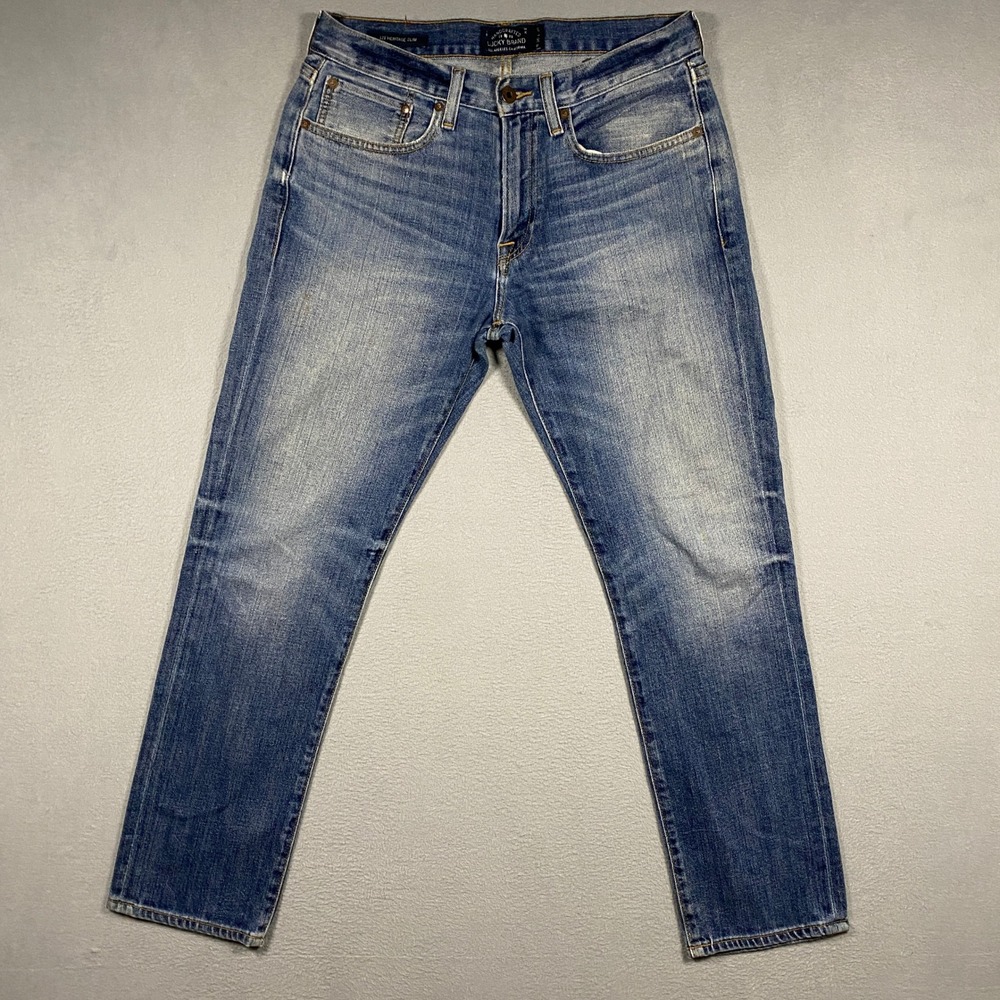 Lucky Brand 121 Heritage Slim Jeans Mens 30x30 Blue Eastvale Wash Denim Pants